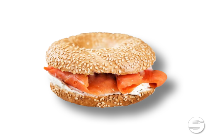 Bagel mit Lachs - Dunkin' Donuts Basel