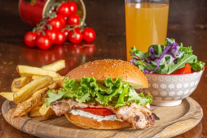 Grilled Chicken Burger - CrazyWolf