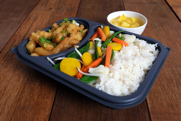 D5. Rice box au poulet frit caramélisé - Thaï Away