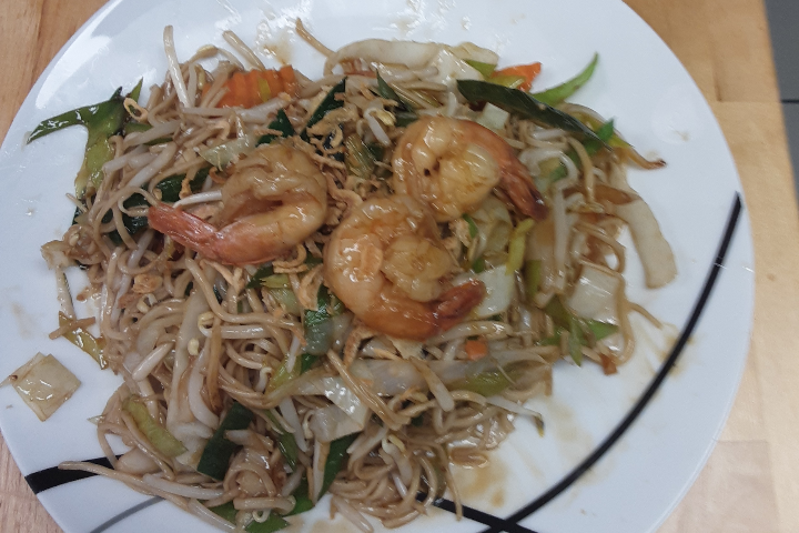 Nouilles Sautées aux Crevettes - Chez Quang