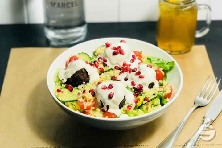 Meatball Salad - Marcel Brunch