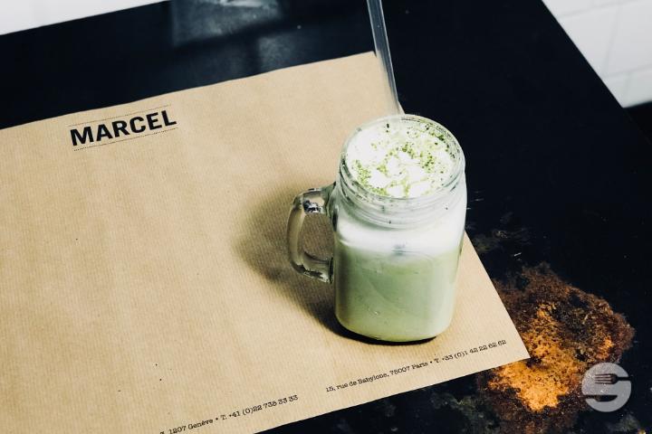 Iced Matcha Latte - Marcel Brunch