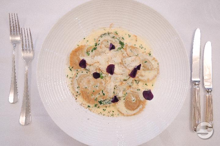 Homemade ravioli (vegetarian) - Café Gourmet - Schweizerhof