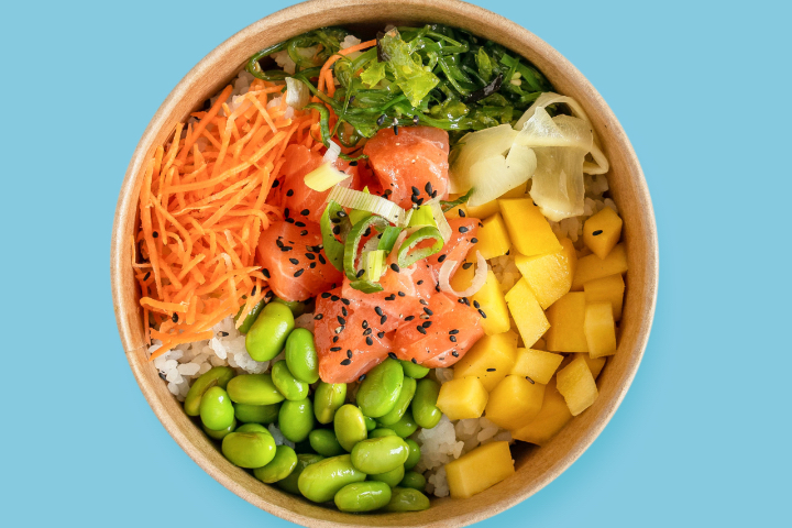 Create your own Salmon Poké Bowl - Dr. Dog Restaurant