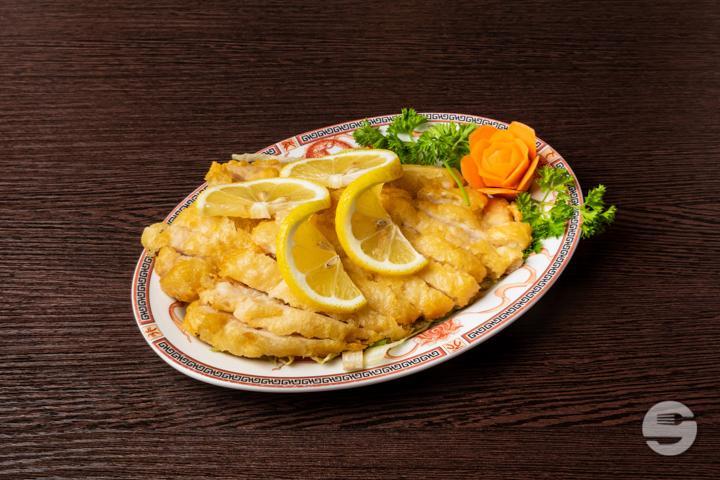 46. Rice Chicken in Lemon Sauce - Baguettes d'Or