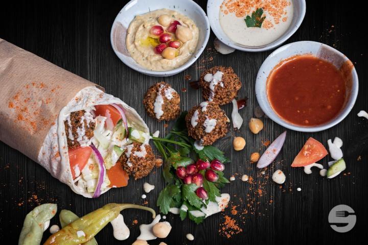 Falafel Vegan Flatbread - Sesam Falafel