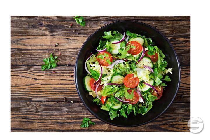 Salat Composition, Gebratene Garnelen - Ristorante Bellavista
