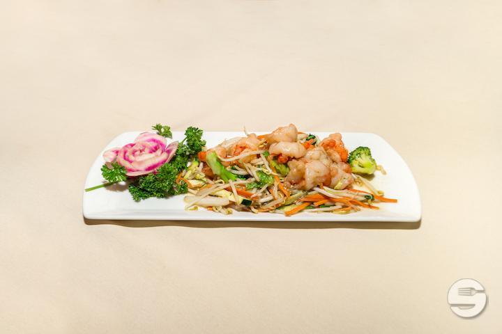Shrimps with Vegetables - Chez Kei