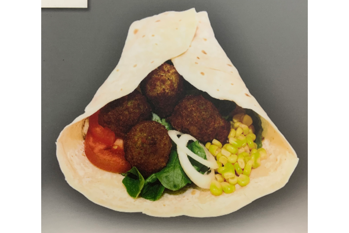 Falafel Dürüm with hummus - La Sofra Fine Food