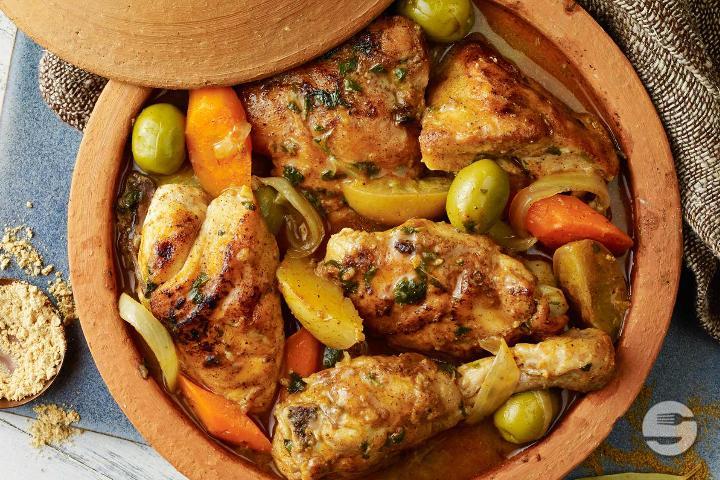 Chicken Tagine - Au Couscous