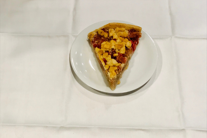 Crumble à la rhubarbe - Tibits