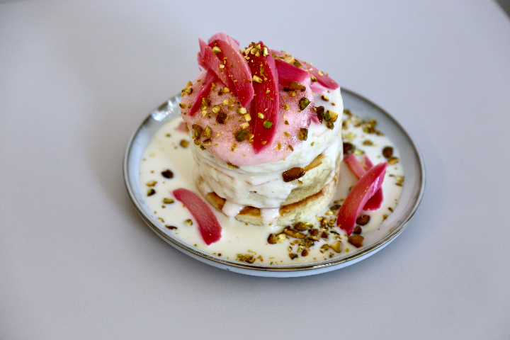 Rhubarb & Cardamom Pancakes - L'impression Café