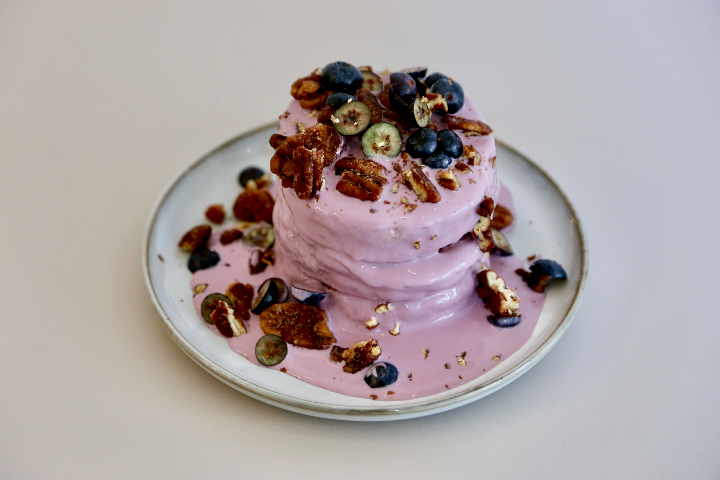 Blueberry & Pecan Pancakes - L'impression Café