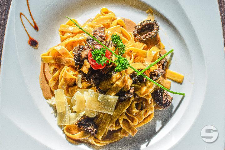 Tagliatelle with Morel Sauce, Grana Padano - La Rive Morges