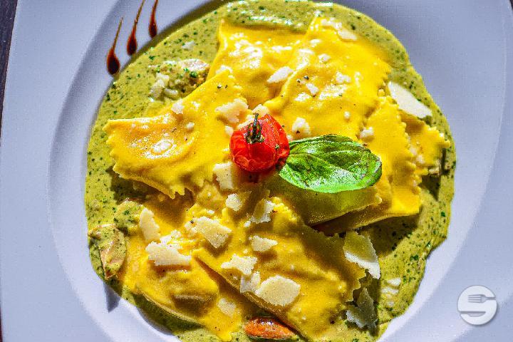 Squash Dumplings, Boletus - La Rive Morges