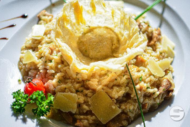 Risotto with Boletus and Parmesan Cheese - La Rive Morges