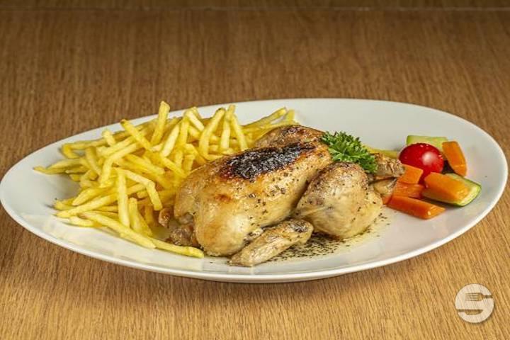 Spit-Roasted Cockerel with Rosemary - Hostellerie du 16ème siècle
