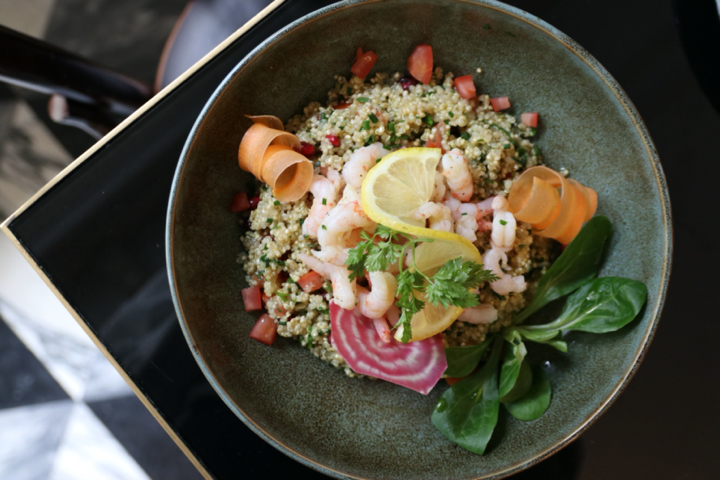 Salade de Crevettes, Quinoa et Grapefruit - Le Lyrique