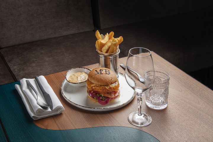 “Mr B.’s” Crispy Confit Chicken Burger - Monsieur Bouillon
