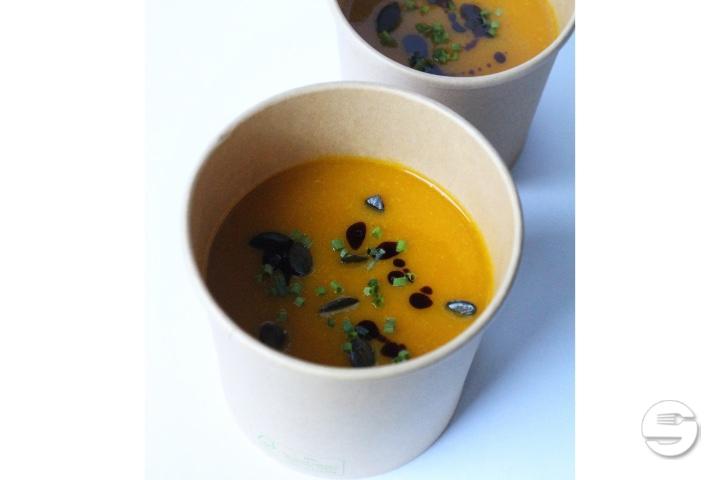 Kürbissuppe - Teufelhof Basel Restaurant Atelier