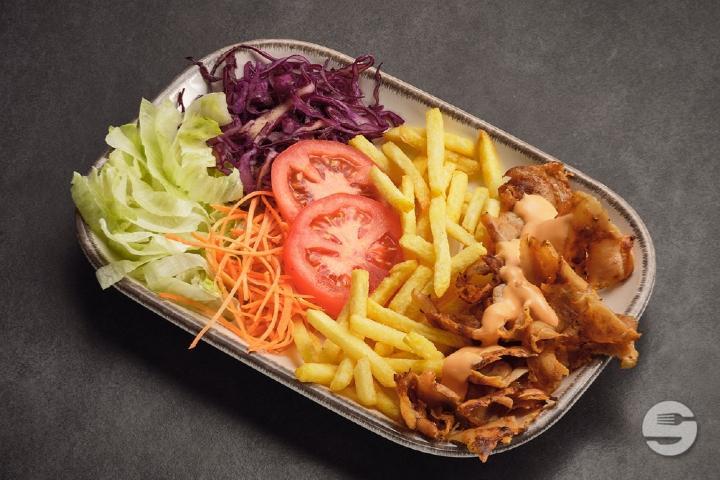Kebabteller mit Poulet oder Kalb - Seven Spices