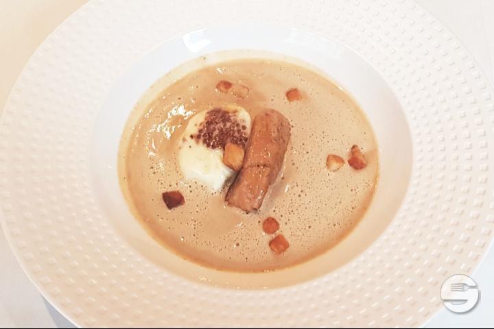 Chestnut Velouté with Foie Gras - Café des Banques