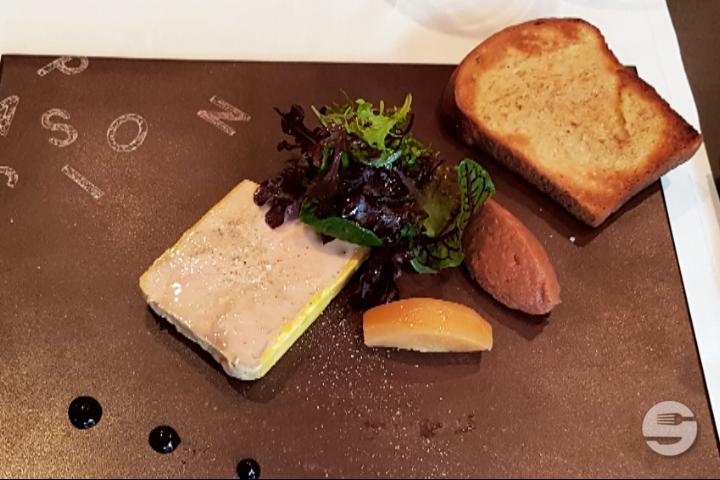 Duck Foie Gras with Quince Chutney - Café des Banques