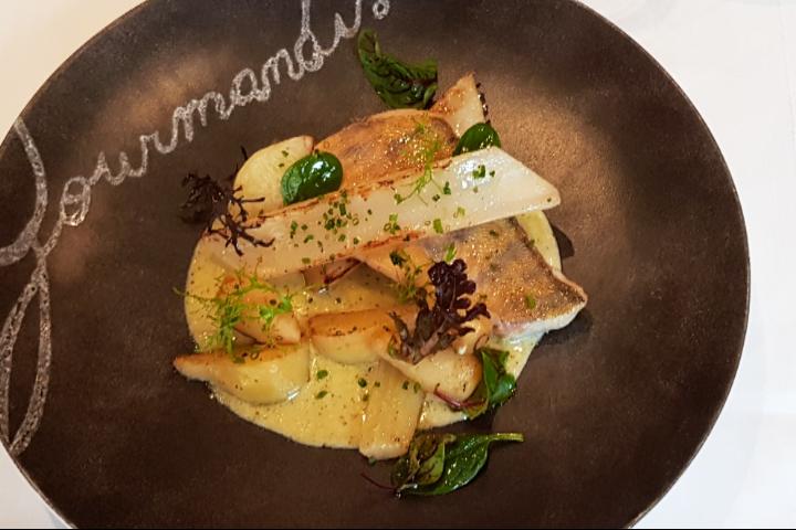 Roasted Pikeperch on Skin - Café des Banques