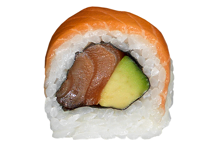 Rainbow Roll Lachs (Rolle à 8 Stk.) - Nooch Asian Kitchen Zurich