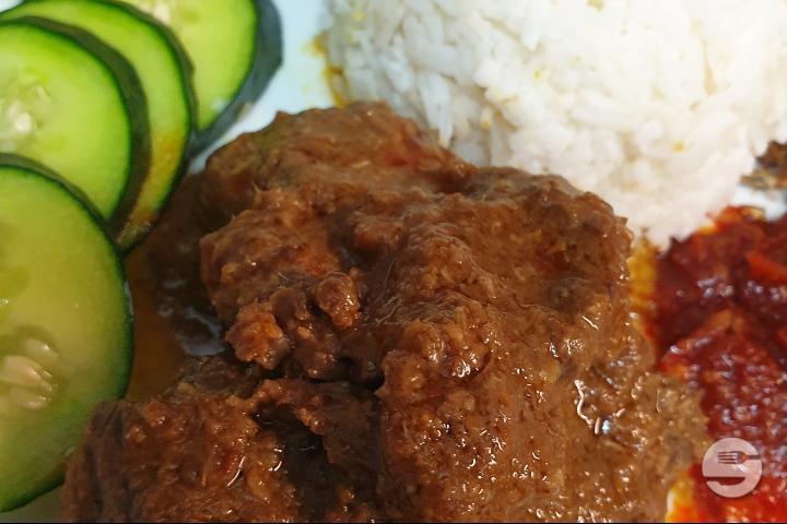 N1. Nasi Lemak Daging Rendang - Sedap Kitchen