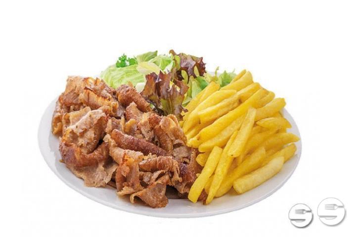 Kebab Teller - Snack-Boxenstopp