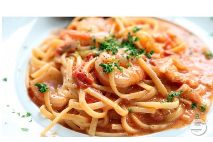 Spaghetti oder Penne al Gamberett - Snack-Boxenstopp