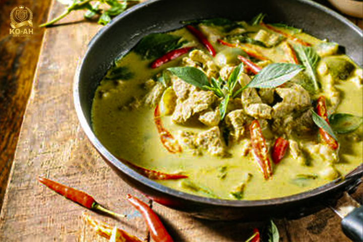 Sautéed with Green Curry - KO-AH