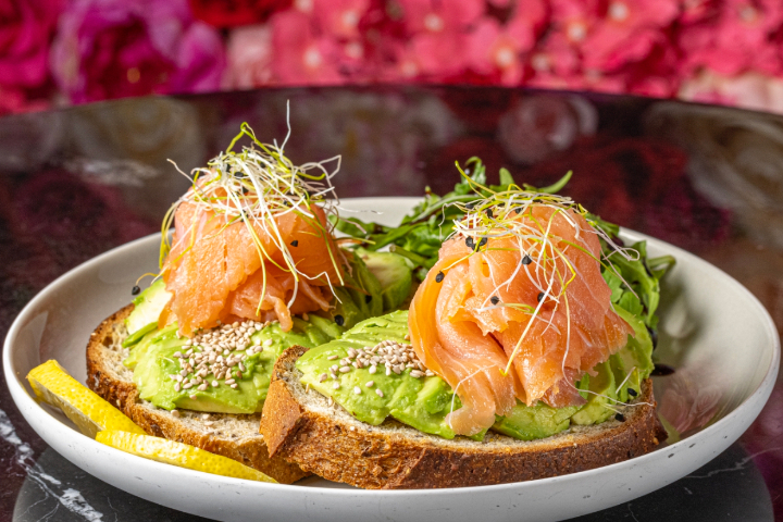 Avocado & Salmon Toast - White Rabbit Brunch & Co