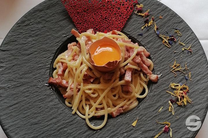 Penne à la Carbonnara - Le Maître Jaques