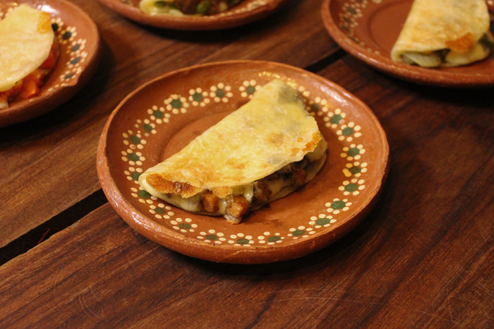 Quesadillas Nopalitos, Cuitlacoche y Camote - Taqueria Los Cuñados