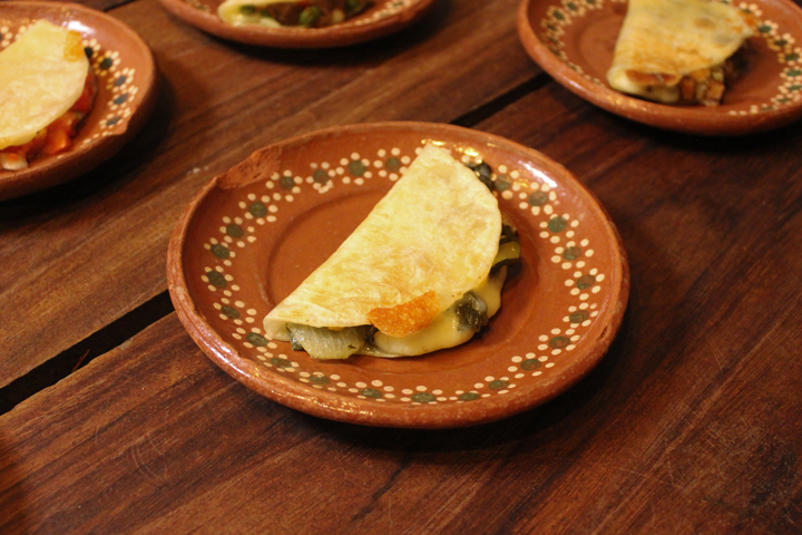 Quesadillas Rajas Poblanos con Calabacita y Elote - Taqueria Los Cuñados