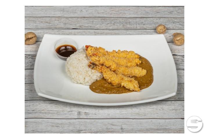 Fried Black Tiger Prawn Curry - Aki Chicken Katsu Curry Shop
