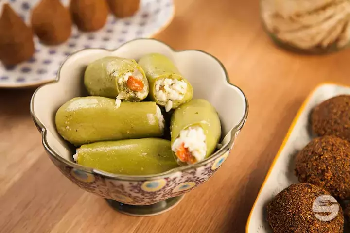 Mini Zucchini Stuffed with Rice and Tomatoes 7 Spices - Le Comptoir Libanais