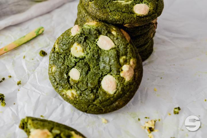 cookies Matcha white chocolate chips - Little Saigon