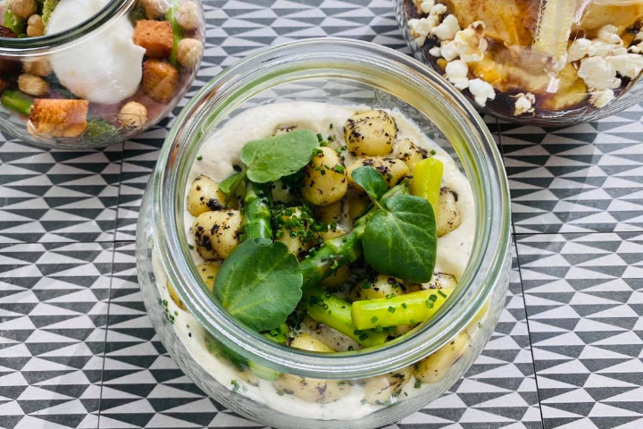 Gnocchi aux asperges vertes - Rooftop 42