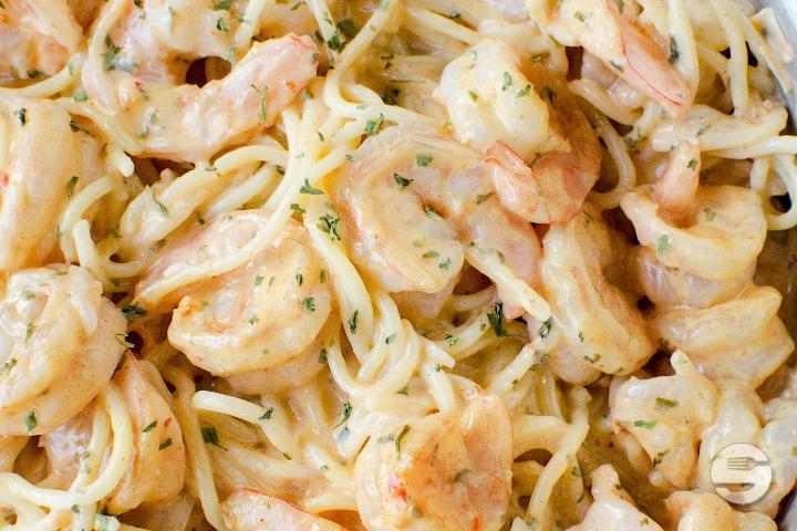 Shrimp Pasta - Pizzeria du Chemin de Fer