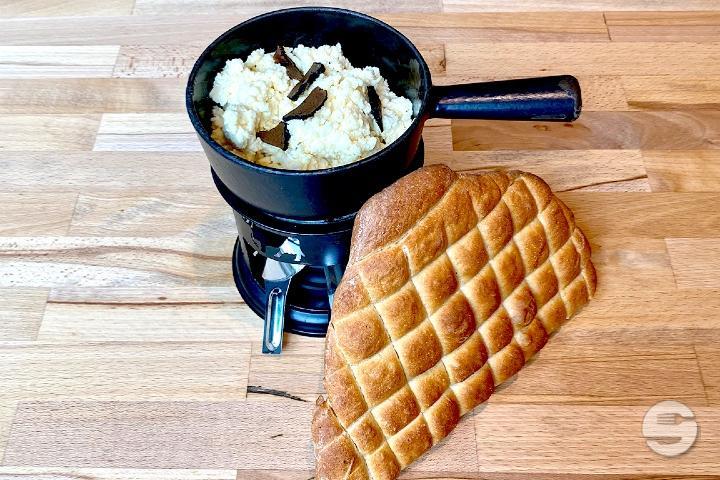 Trüffel Bio Fondue - Gaststube Haldenegg