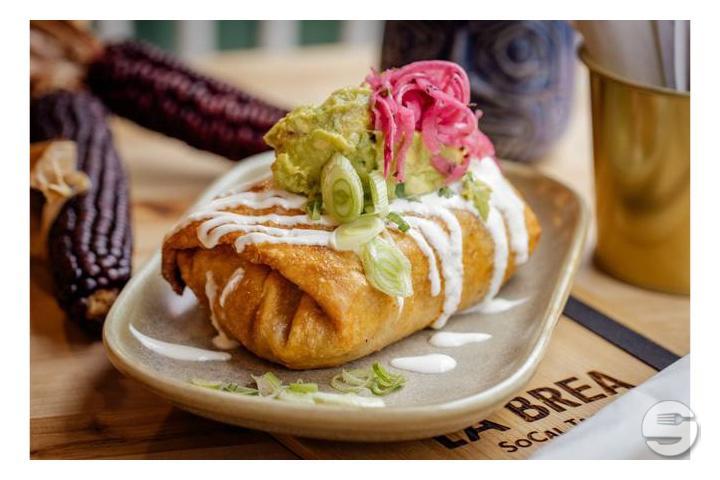 Pastor Chimichanga (incl. Side dish) - LA Brea SoCal Tacos