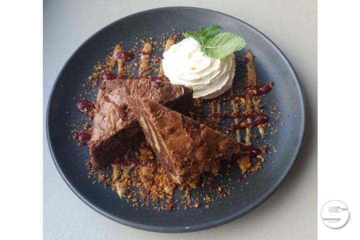 Chocolate Brownie with Nuts - Brisket Southern BBQ & Bar