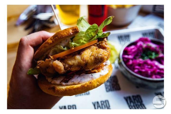 The Ranch Burger (incl. side dish) - Yardbird Southern Fried Chicken Delivery