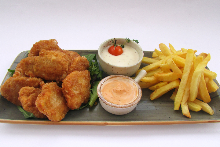 Panierte Pouletnuggets + Beilage - Lunch & Dinner KLG