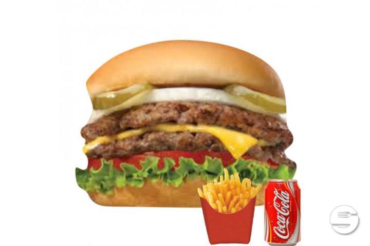 Menu Double Hamburger - Derik Kebab