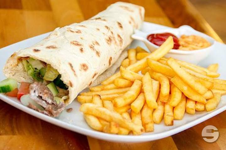 Dürüm Royal Kebab Menu with Cheese and Fries - Gundî