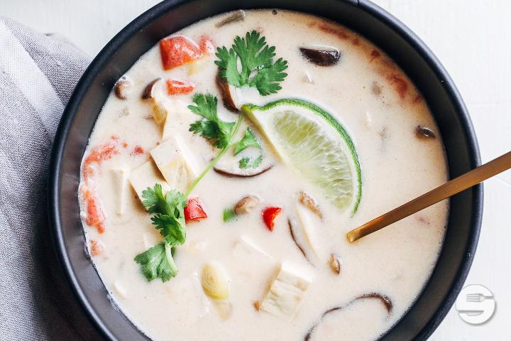 Tom Kha Tofu Soup - Hello Bangkok